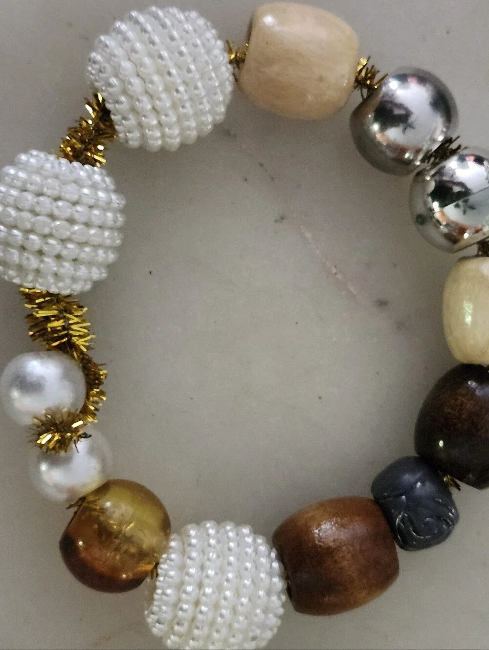 Set Of 4 Assorted Beaded Bracelets-fun Styles & Colors!
